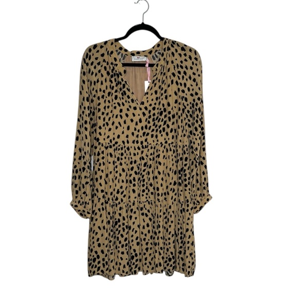 Vineyard Vines Tan and Black Long Sleeve Dress - Picture 5 of 14